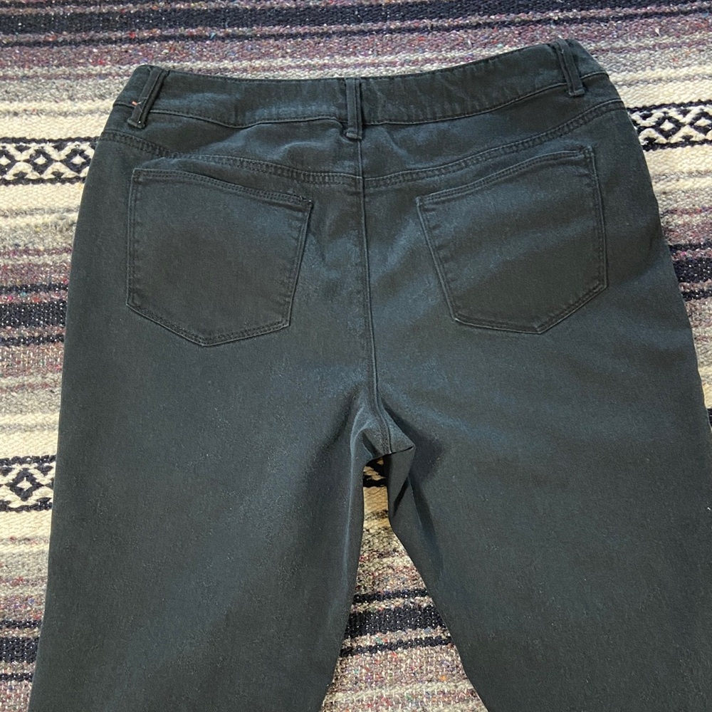 Chico's Sz 0.5 Platinum Jegging Faded Black Skinny Jeans Stretch Jeggings Sz 6 - Picture 9 of 11